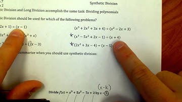 Lesson 5.7 Video 1 - Intro to Synthetic Division