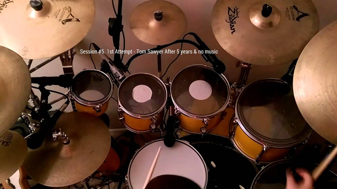 The UnTrained Drummer Session5, Part3 Tom Sawyer YouTube