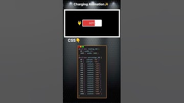Html css battery animation effect