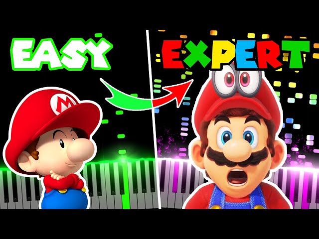 Super Mario Theme | EASY to EXPERT class=