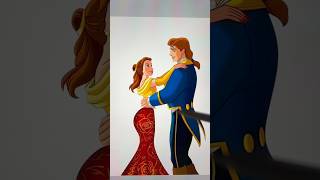 Glowup Belle art disney digitalart transformation glowup art disneyprincess