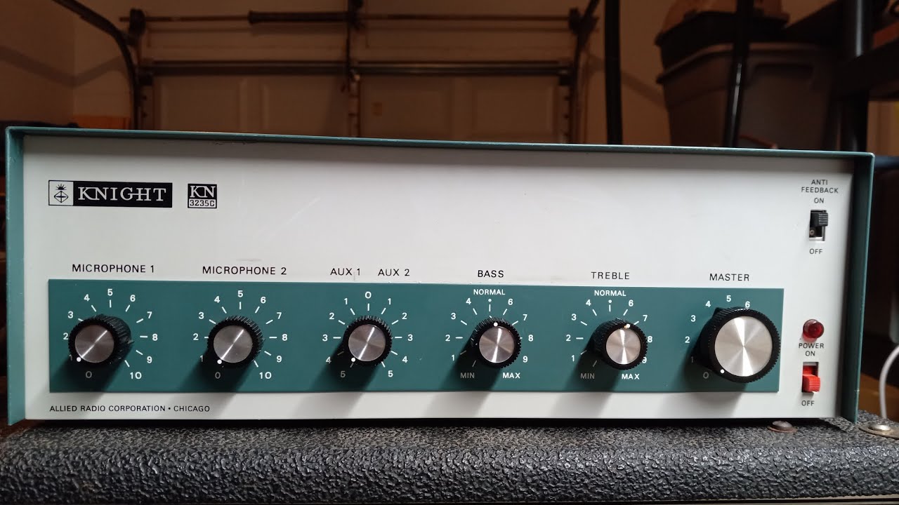 Knight 35 watt PA Guitar Amp Conversion Part 2 Sound Demo