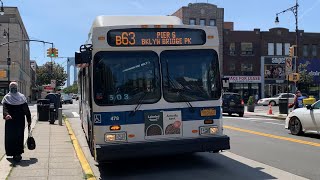 Pier 6-Brooklyn Bridge Park Bound 2012 New Flyer C40LF 478 B63 Bus From 86th St To 44th St