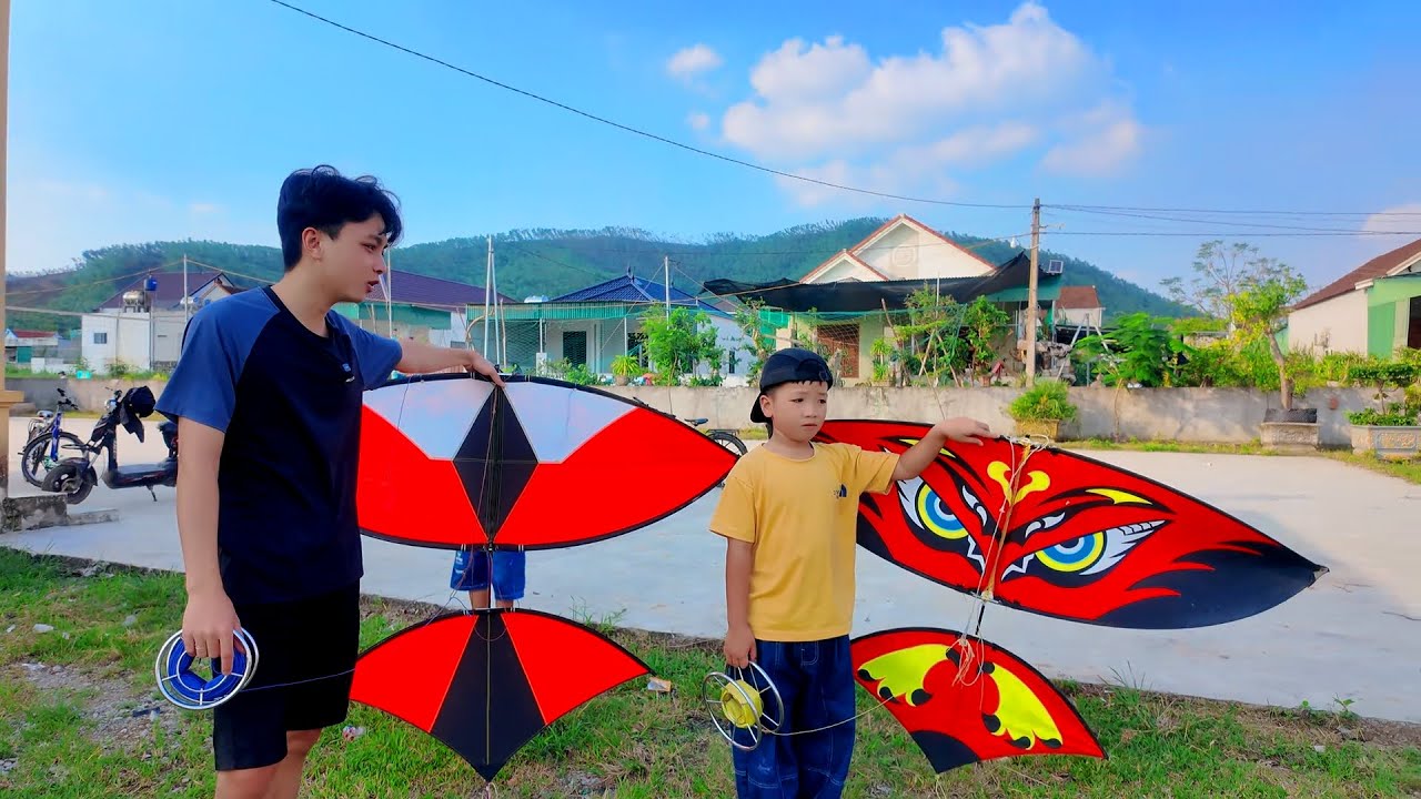 Mang Diều Chim Sẻ 1m7 Solo Với Cú Lửa Của Trẻ Trâu