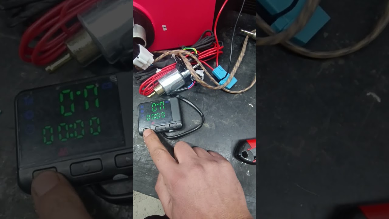 Vevor wevasto dizel ısıtıcı kontrol panel ayarı şifre girilmesi