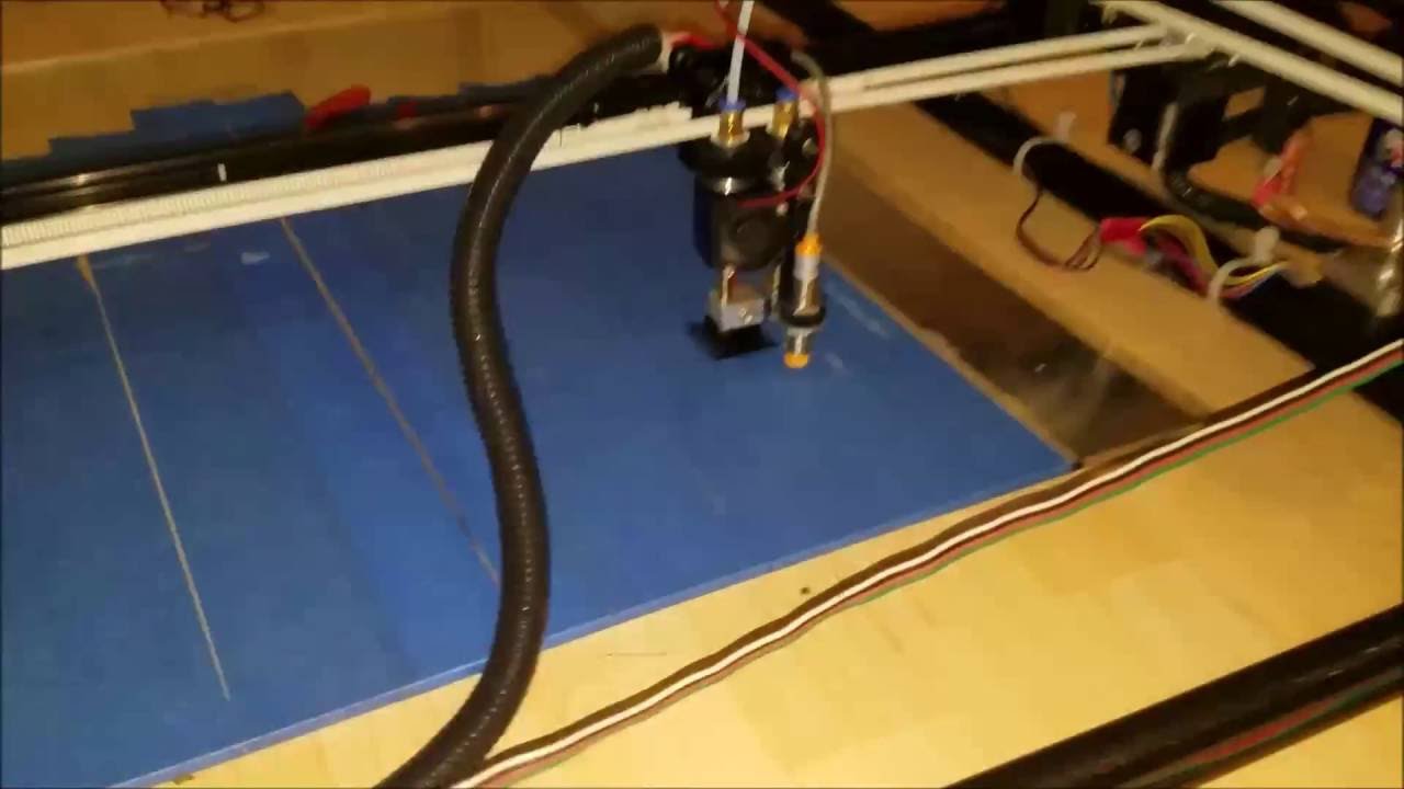 Large 1200mm openbuilds 3d printer with dual extrusion - MaxresDefault