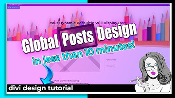 How to Make a Global Blog Post Layout in Divi