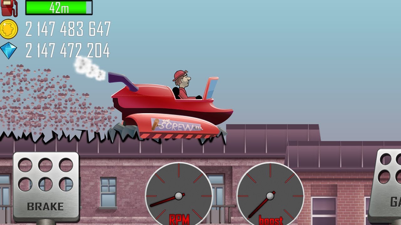 😱 Hill Climb Racing - Finger Screw on Rooftops | GamePlay 🎮