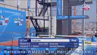 Barcelona 2013 WM Wasserspringen 3m Herren Preliminary (Simhopp, Diving)