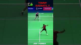 RALLY TOMMY SUGIARTO MEMBUAT LAWAN DARI PRINDAVAN REBAHAN, #badminton #bulutangkis