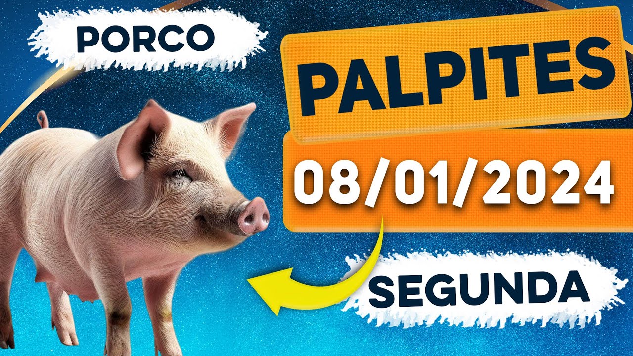 PALPITE DO JOGO DO BICHO PARA HOJE 08/01/2024 - TODAS AS LOTERIAS - YouTube