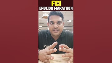 FCI RECRUITMENT 2022 | FCI AG 3 ENGLISH अंतिम प्रहार | FCI AG 3 ENGLISH MARATHON | BY GAURAV SIR