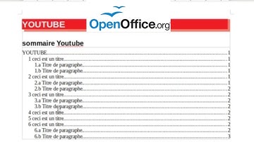 #3 TUTO OPEN OFFICE 📑  : CRÉER UN SOMMAIRE ( INDEX - TABLE DES MATIÈRES )