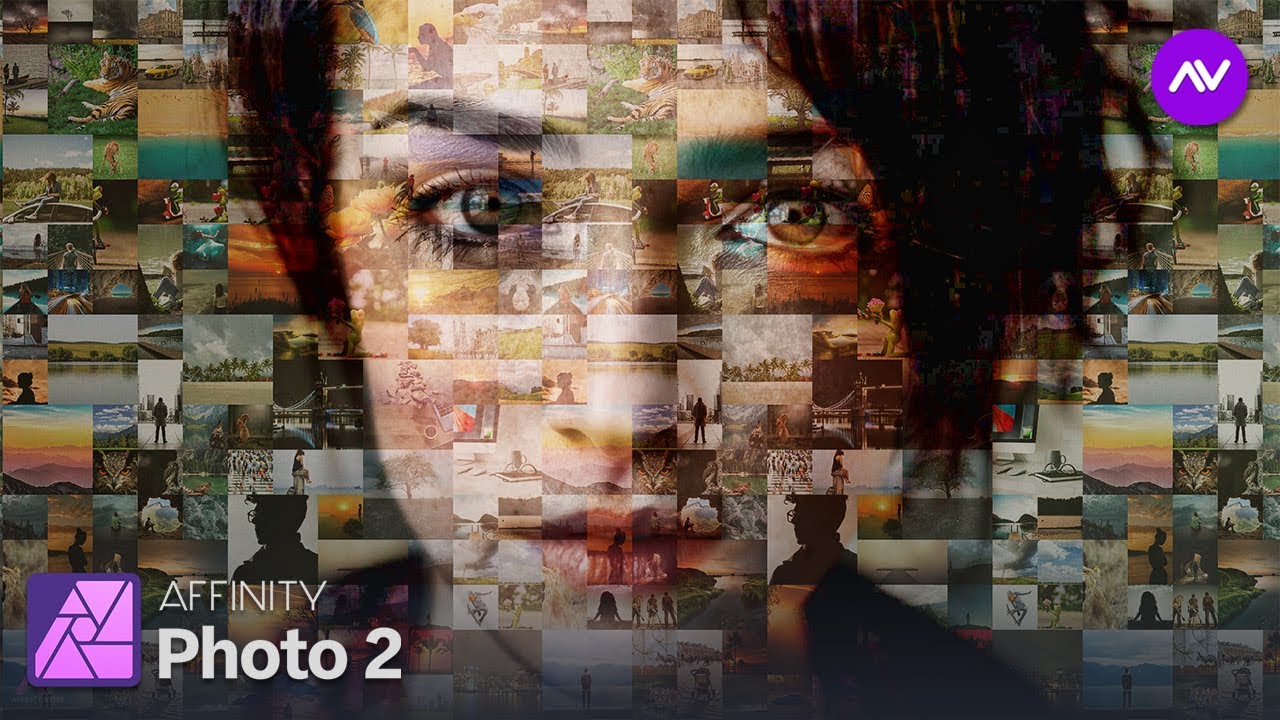 Photo Mosaic Portrait with Affinity Photo  || Affinity Photo Tutorial || Contact Sheet Artwork