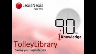 TolleyLibrary - Saving Your Login Details