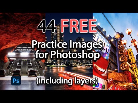 44 Practice Images for Photoshop - FREE Download with Layers!