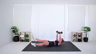 Dumbbell Flutter Kicks