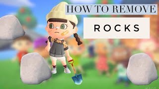 How to Remove / Move your Rocks ♡ ACNH