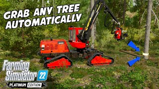 easiest controls for tree harvesting | farming simulator 22