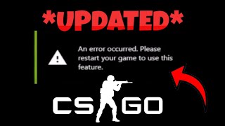 Updated How To Fix Nvidia Game Filter An Error Occurred For Csgo In 2024 After Update
