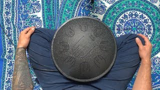 : Relax music steel tongue drum by NovaDrum | D Celtic Minor scale (tank drum, handpan)