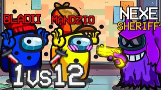 ZROBIŁEM 1v12 JAKO SHERIFF W AMONG US