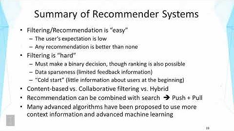 Lecture 42 — Recommender Systems  Collaborative Filtering -- Part 3