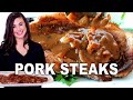 How To Cook ✨AMAZING✨ Smothered Pork Steaks (One-Pan Recipe) 🥘