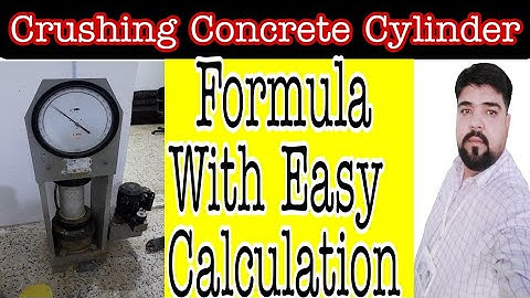 Crushing  Concrete Cylinder With Calculation ! Farhan Khan