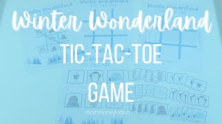 Winter Wonderland Tic Tac Toe Game and Free Printable