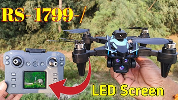 Best Drone in Display in Remote controller | Brushless motor Dual Camera With WiFi Brushless Drone |