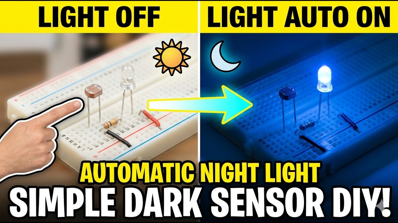Automatic Street Light Using LDR | Day Night Sensor Circuit | Full ...