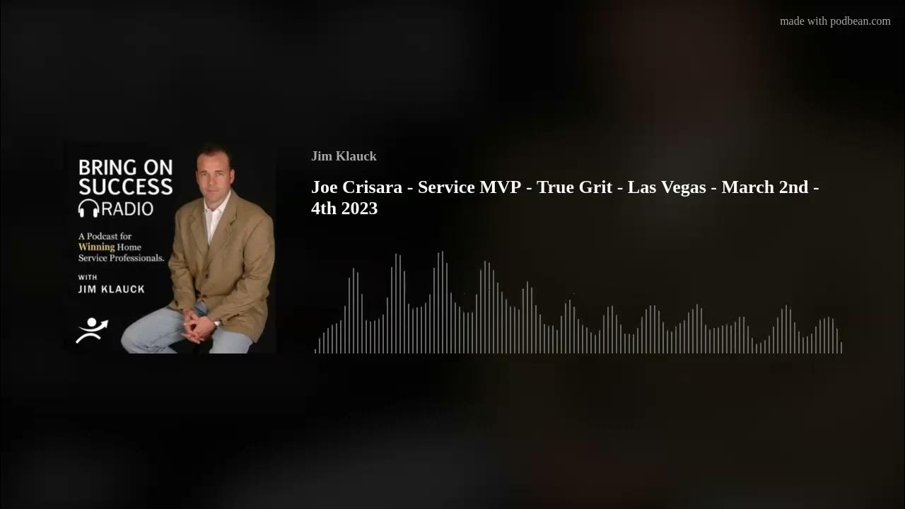 Joe Crisara Service MVP True Grit Las Vegas March 2nd 4th