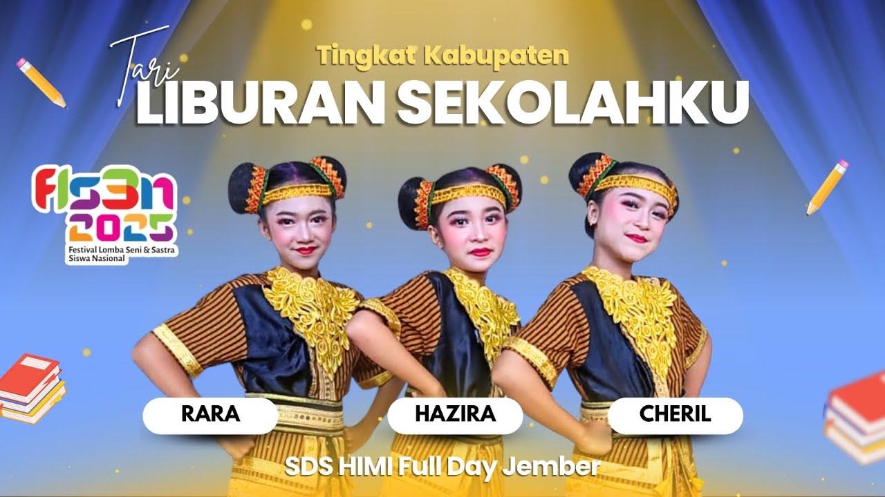 Tari Liburan Sekolahku - FLS3N tingkat Kab. Jember 2025