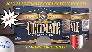 202223 UPPER DECK ULTIMATE COLLECTION HOCKEY  2BOX BREAK TRYING TO HIT A SHIELD 1/1 RC AUTO