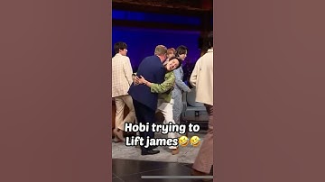 Hobi trying to lift james at james corden show🤣 |bts at james corden show | bts ptd on stage  #bts