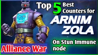 Top 5 Best Arnim Zola Counters For Stun immune node MCOC