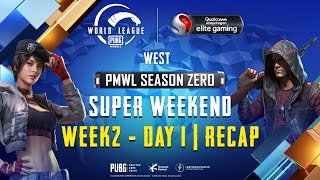 PUBG MOBILE World League West Season ZERO - WEEK 2 Super Weekend DAY 1 Recap