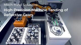 General-Purpose “Eye + Brain” for Robots: High-Precision Machine Tending of Reflective Gears