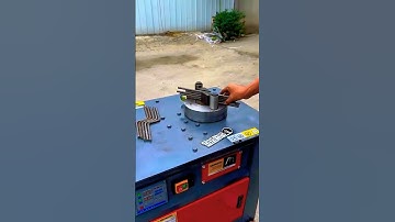 Automatic Rebar Bending Machine in Action ⚙🔥 | Fast & Precise Steel Bending Process #shorts