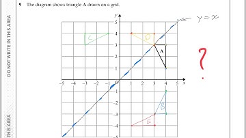 Transformations - GCSE Higher-tier maths question (worked out by 13-year-old)