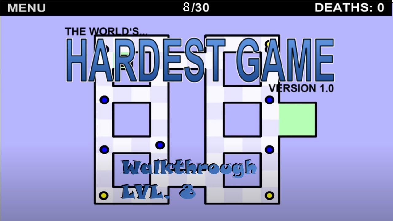 How to Beat the World's Hardest Game in a few seconds « Web Games ::  WonderHowTo