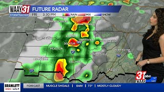 Grace is tracking a cold front moving through this afternoon