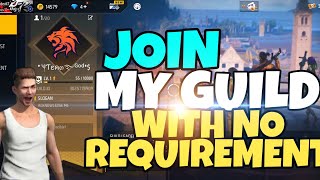 JOIN MY GUILD WITH NO REQUIREMENT II #freefire