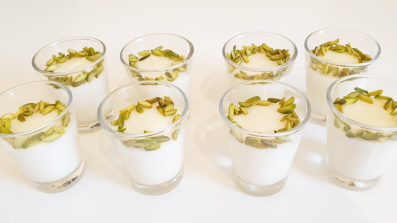 جديد:تحلية المهلبية كريمية القوام بدون نشا و بدون جيلاتين و بدون بيض و لا اي كريمة