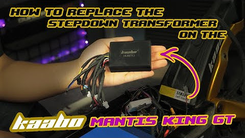 How to replace the Stepdown Transformer on the Kaabo Mantis King GT! - Voromotors tutorial