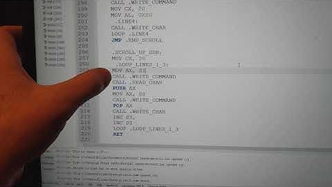 20x4 LCD Scrolling Up