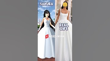 Sakura VS Real Life Clothes 😍 Part 2 #sakuraschoolsimulator #shorts #viral #tiktok #trend #fyp #game