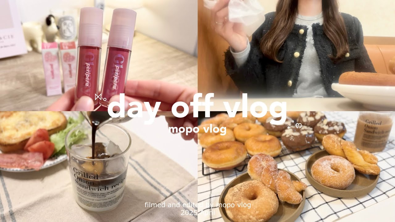 vlog⌇7:30起床、春がきたので好きなものだけで暮らす。zozo春服購入品🌸|ミスド|ドーナツ作り🍩|メガ割購入品🪽