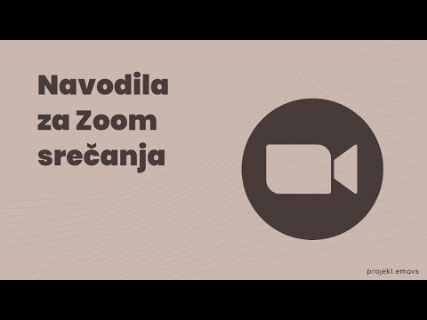 Kako se udeležiš Zoom srečanja?